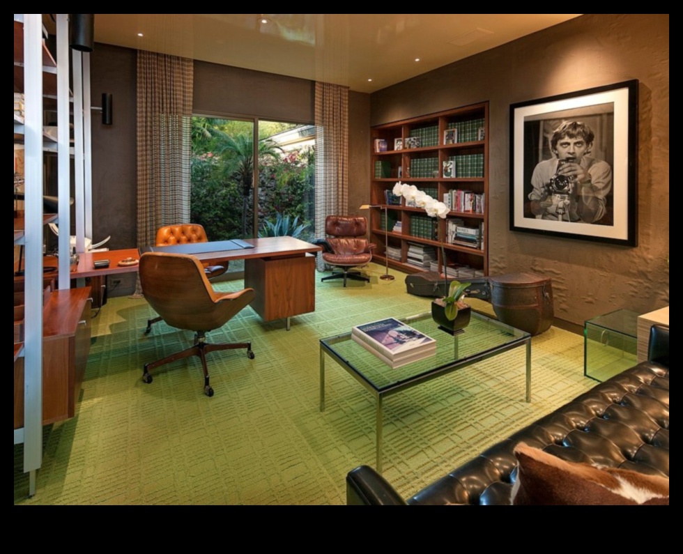 כיצד לעצב משרד מודרני מאמצע המאה עם רעיונות תפאורה עבור סביבת עבודה מסוגננת?