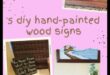 שלטי עץ מותאמים אישית: עשה זאת בעצמך לעיצוב הבית בהתאמה אישית