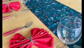 רצים לשולחן עשה זאת בעצמך Papercraft: תפאורה בעבודת יד לאוכל